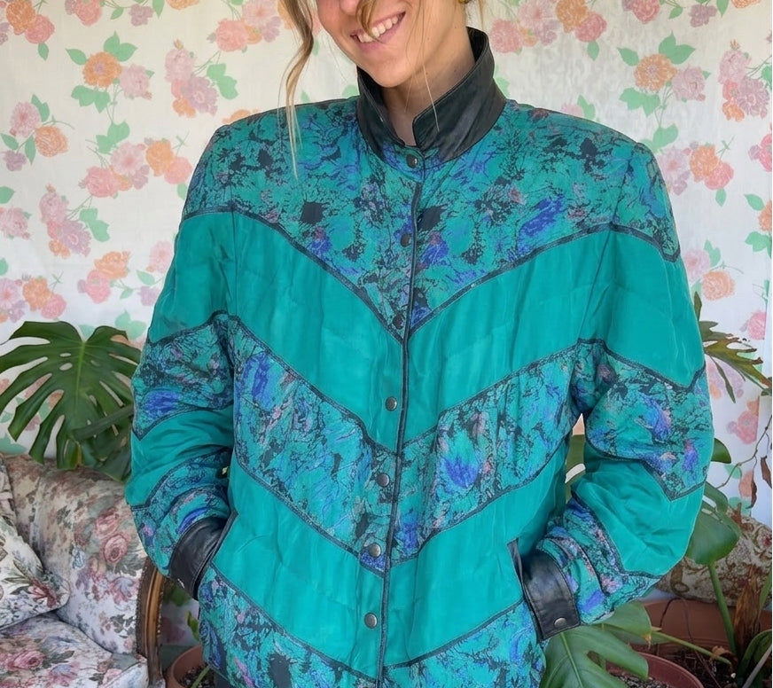 80's Statement Puffer Jacket