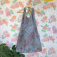90's Short Flower Denim Dress