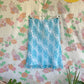 Y2K Blue Floral Skirt