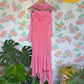 Y2K Beaded Pink Strapless Dress