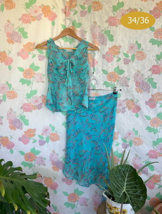 90's Iconic Paisley Set