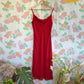 90's Red Slip Dress