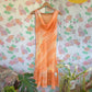 90's Orange Dyed Dress