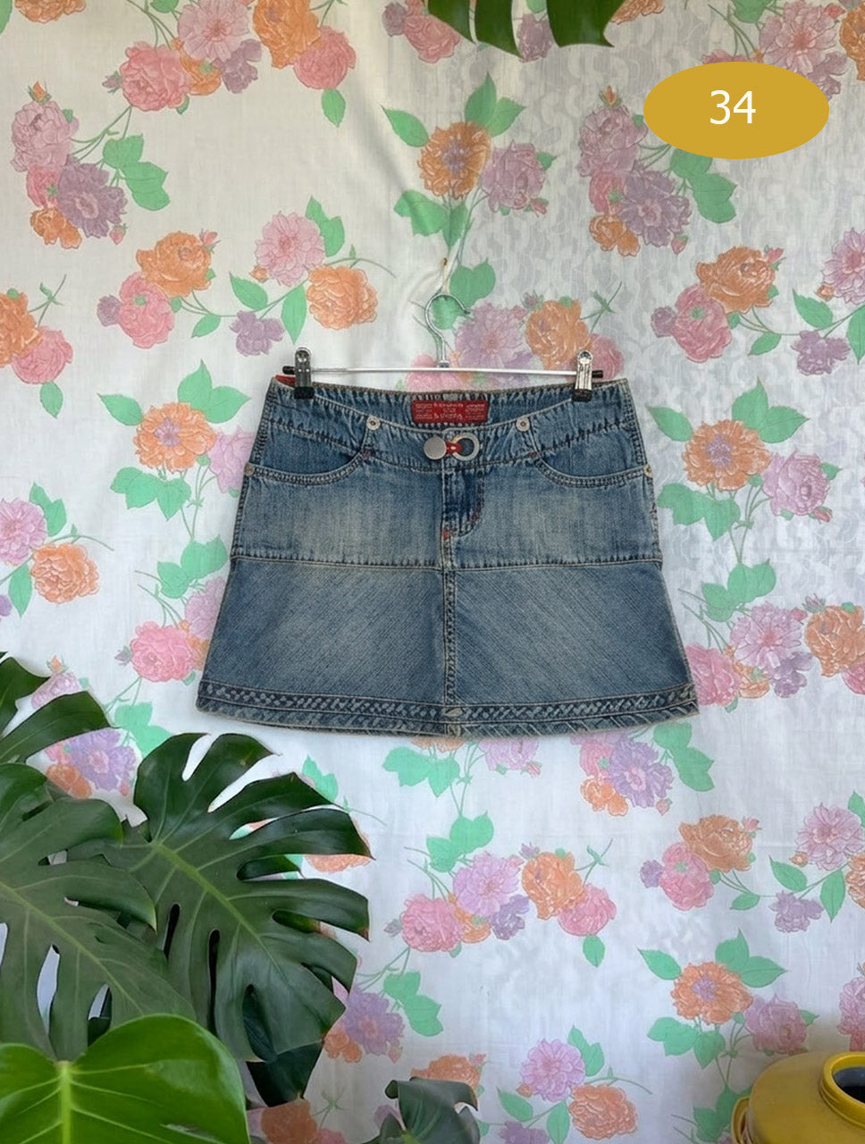 90's Philippe Martin Denim Mini Skirt