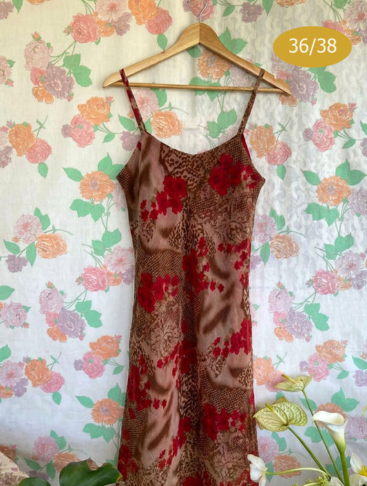 90's Floral Slip Dress