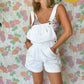 90's White Short Jumpsuit