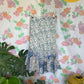 90's Blue Floral Midi Skirt