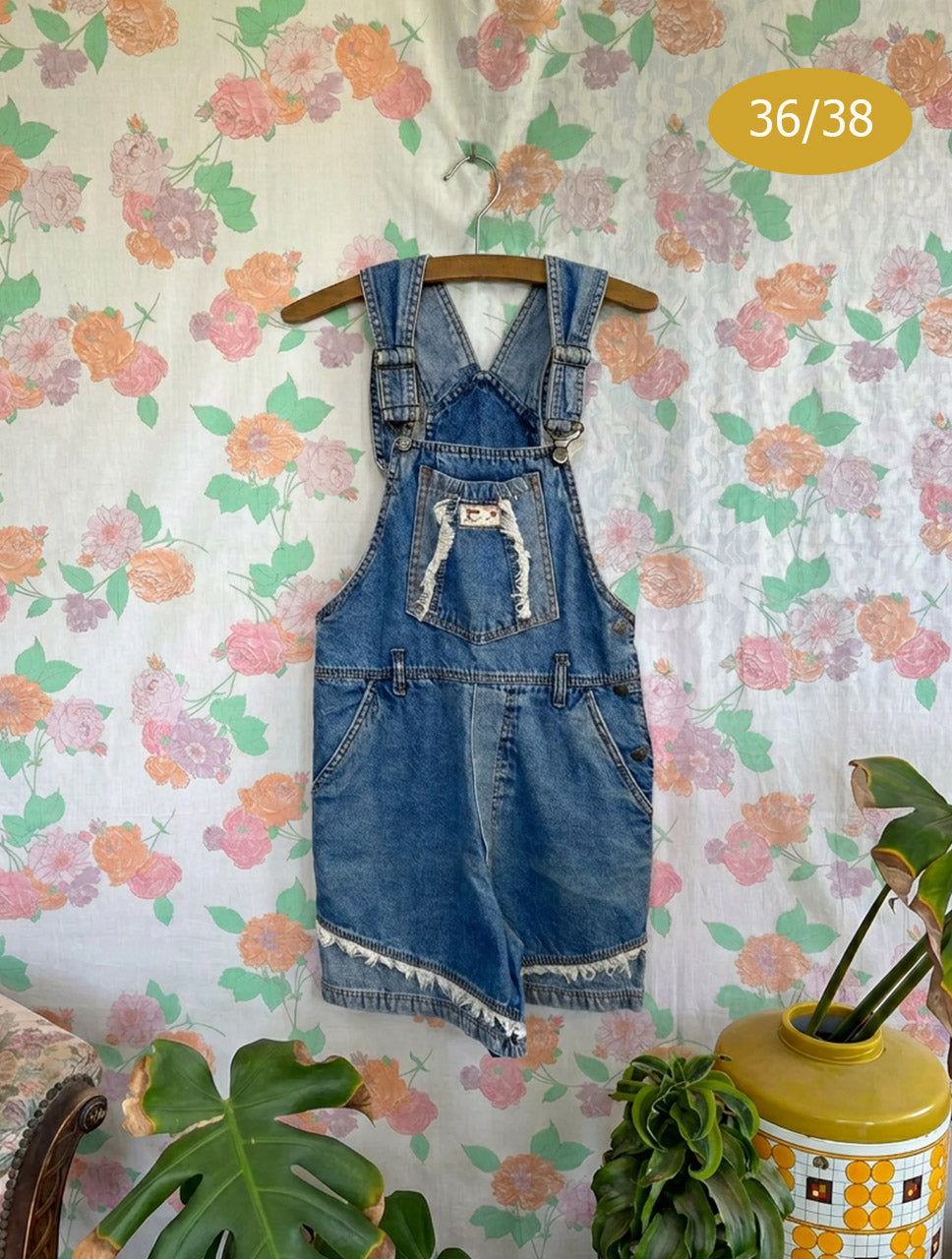 90s Detailed Denim Jumpsuit