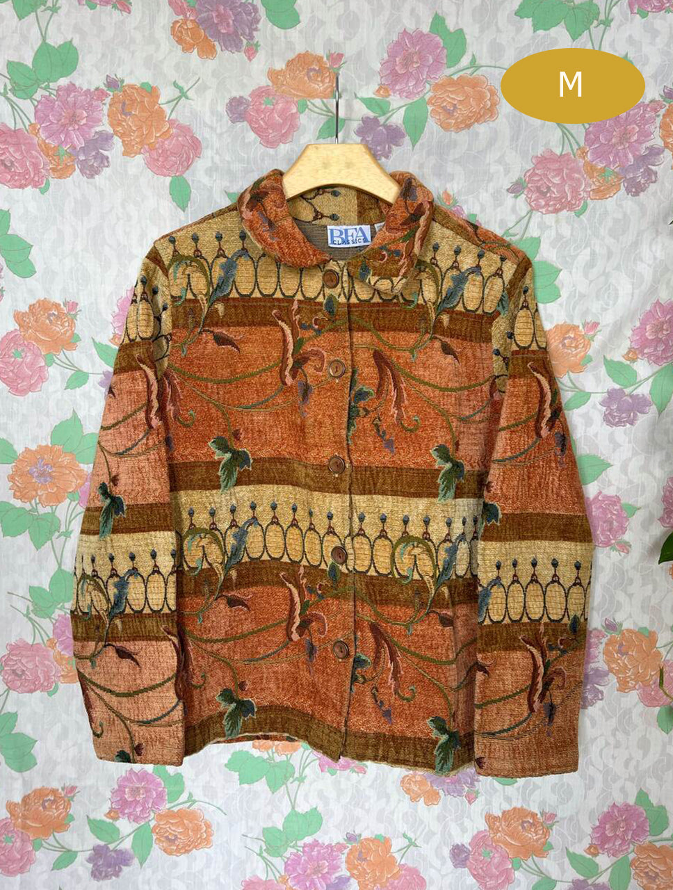 90's Unique Tapestry Jacket