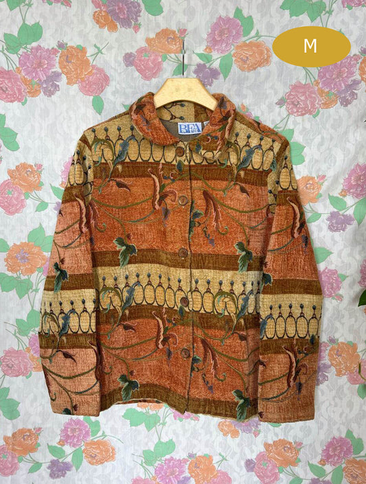 90's Unique Tapestry Jacket