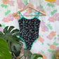 90's Black Neon Swimsuit
