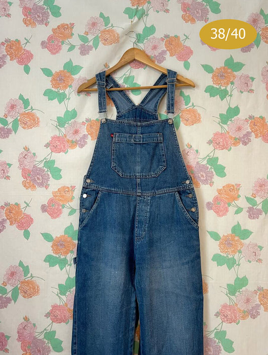 90's Classic Denim Overalls
