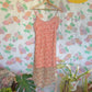 90's Coral-Pink Floral Slip Dress