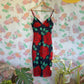 90's Rose Print Slip Dress