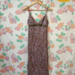 90's Paisley Textured Slip Dress