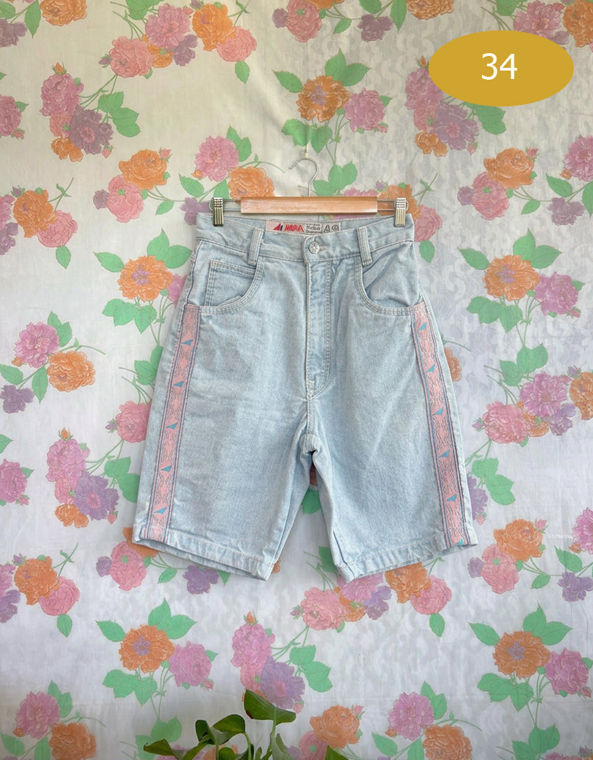 90's Denim Detailed Bermuda