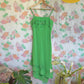 00's Embroidered Green Dress