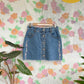 90's Denim Button Skirt