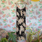 90's Black Floral Slip Dress