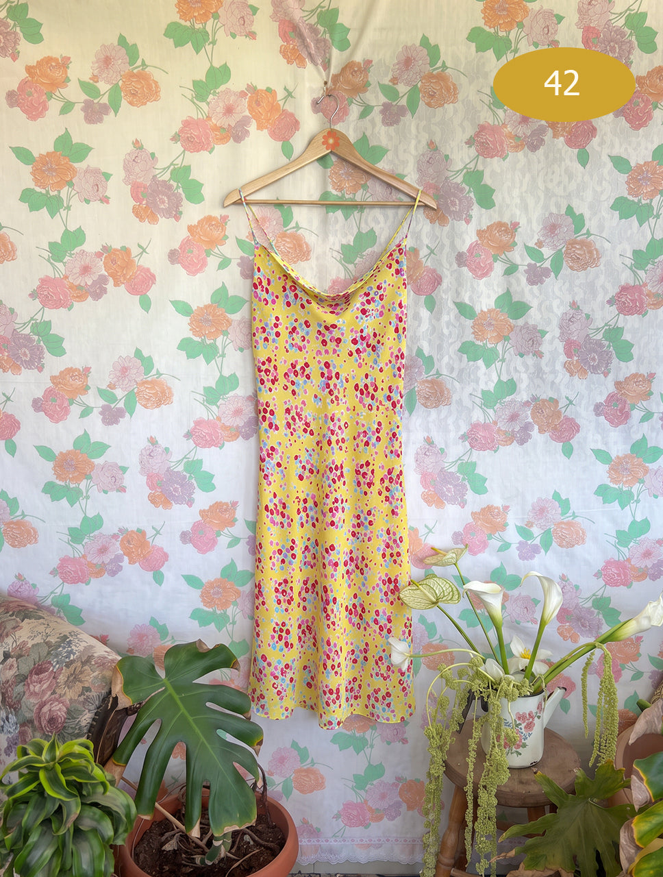 2000’s Colorful Floral Slip Dress