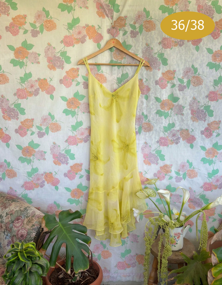 90's Lime Slip Dress