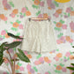 90's White Floral Shorts