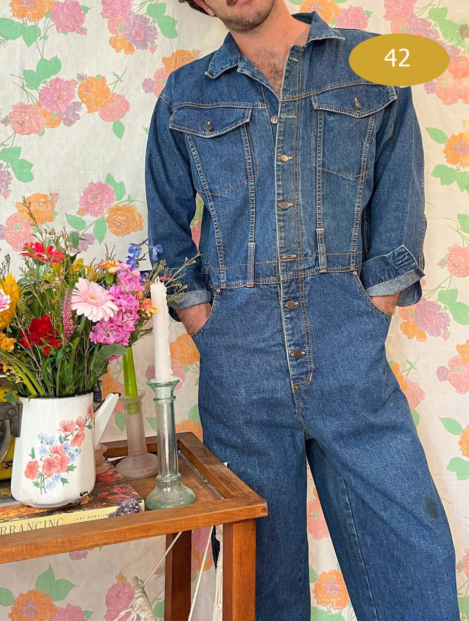 Maxi Denim Vintage Jumpsuit