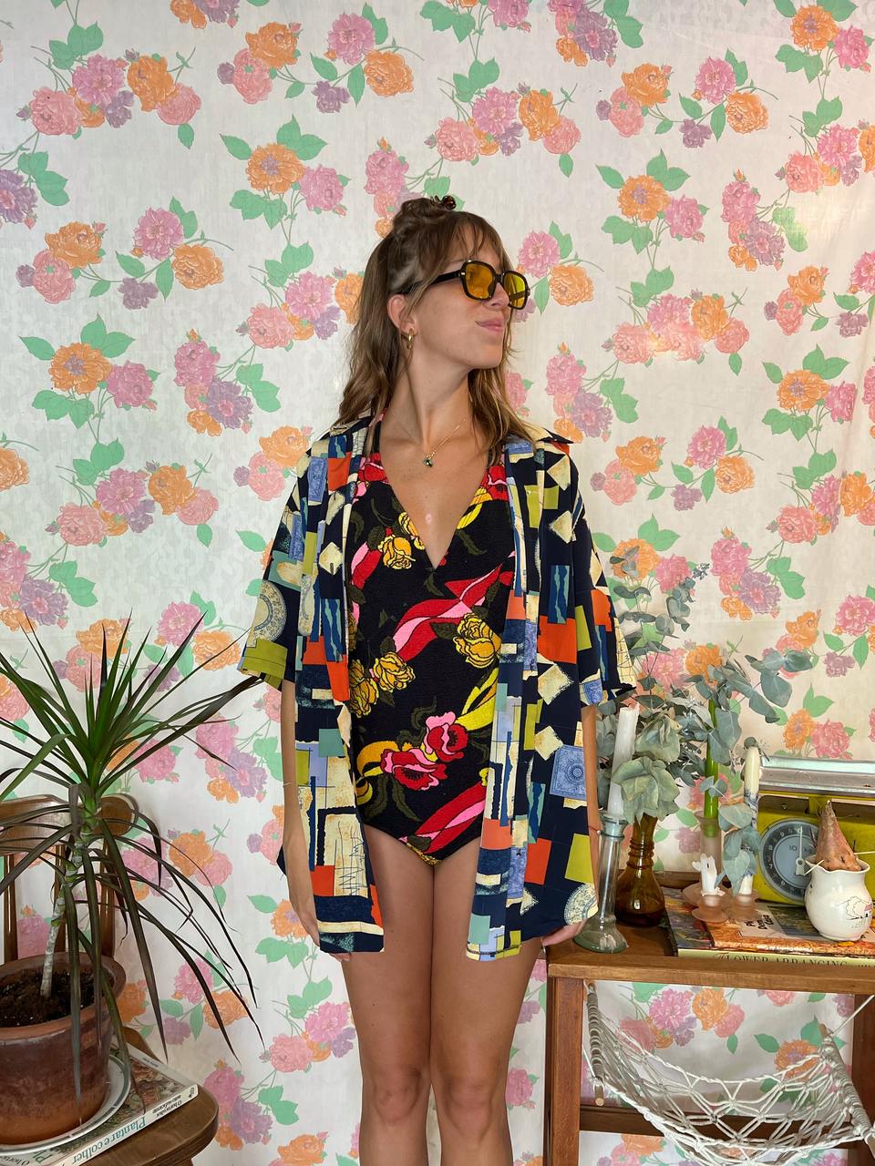 60's Textured Swimsuit