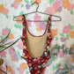 Red Painting Vintage Swimsuit