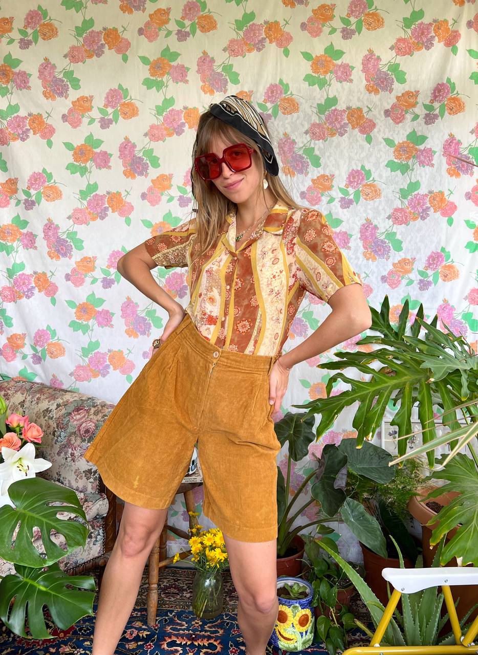 Vintage Printed Light Shirt