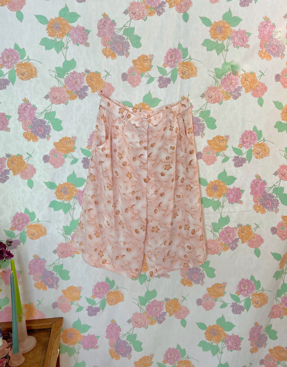 Vintage Pink High-Waist Bermuda