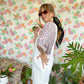 White Cotton Short Jumpsuit