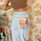 Vichy Baby Blue Plaid Hamuche Pants - With a tag!