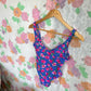 Unique 90's Floral Swimsuit