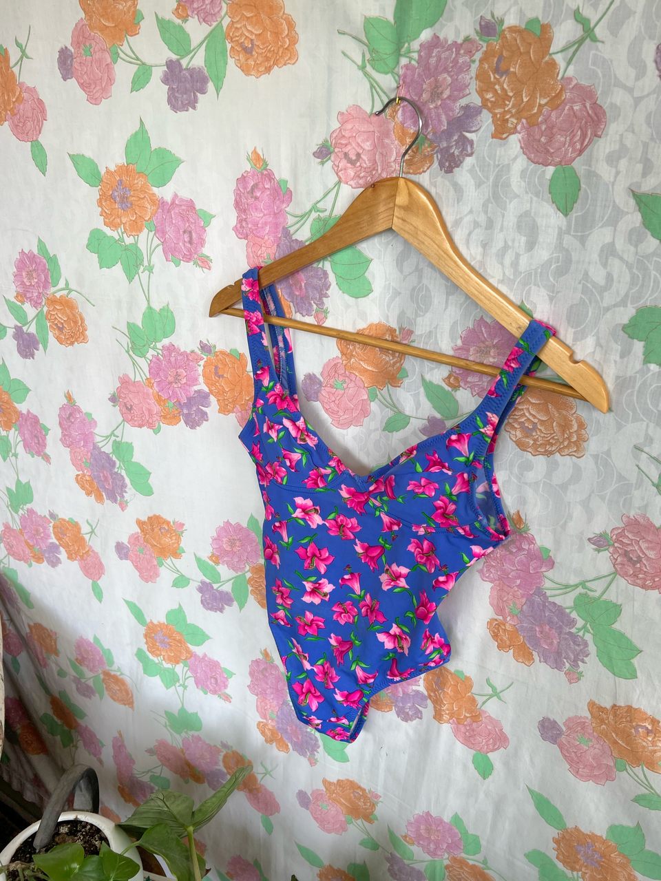 Unique 90's Floral Swimsuit