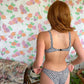 90's B&W Flowery Bikini Set