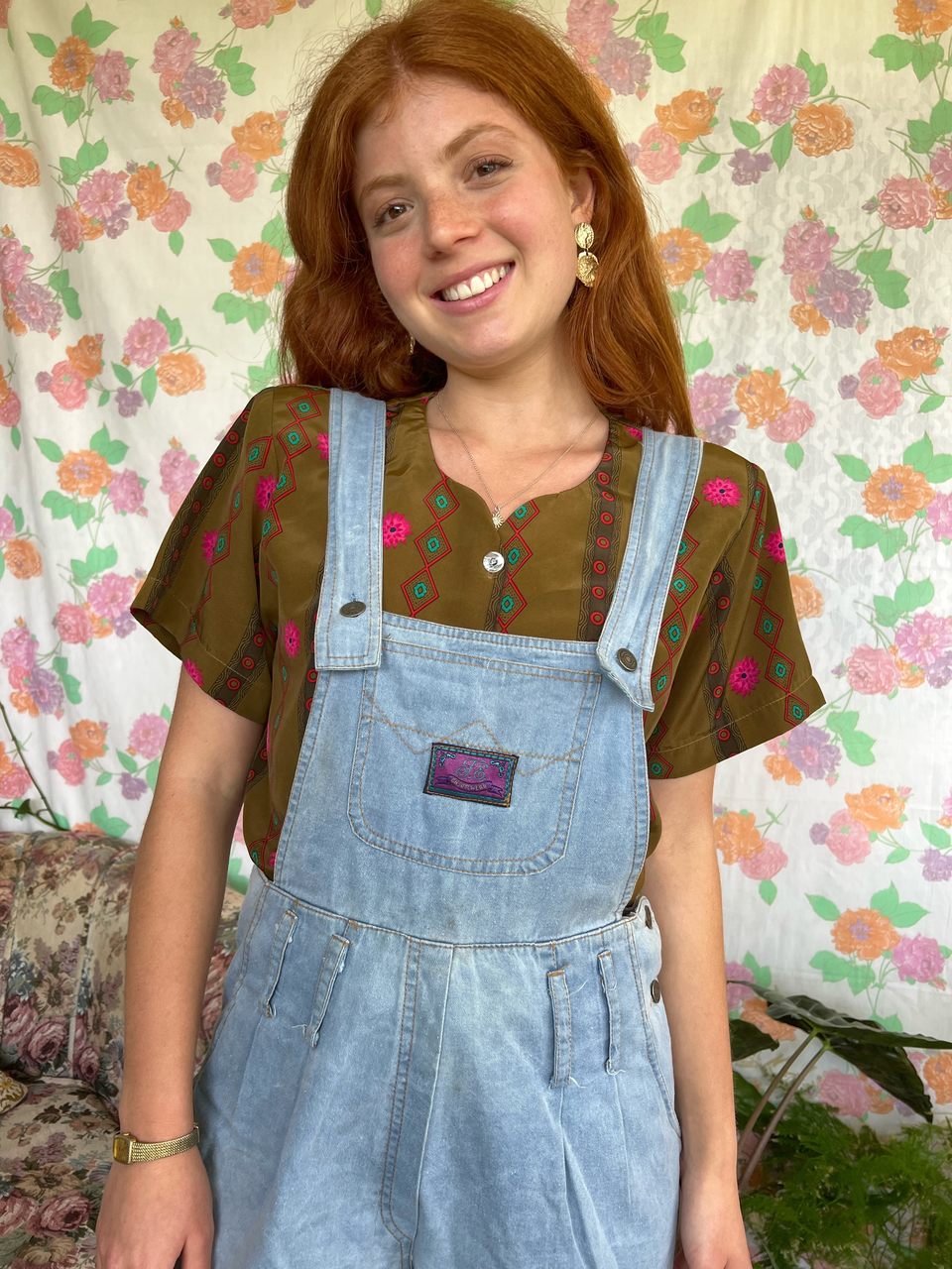 Vintage Short Cotton Jumpsuit