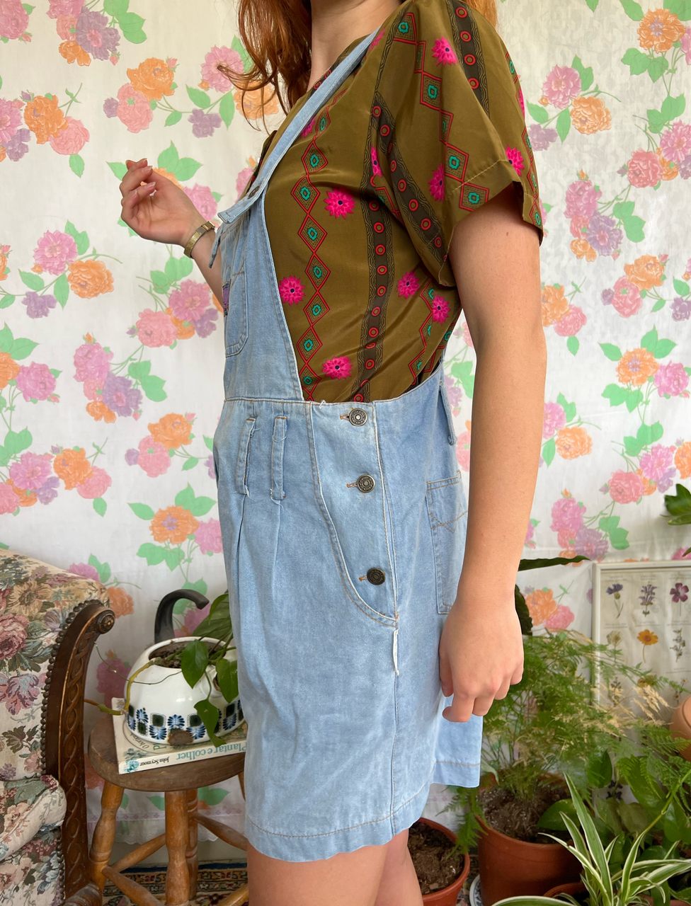 Vintage Short Cotton Jumpsuit