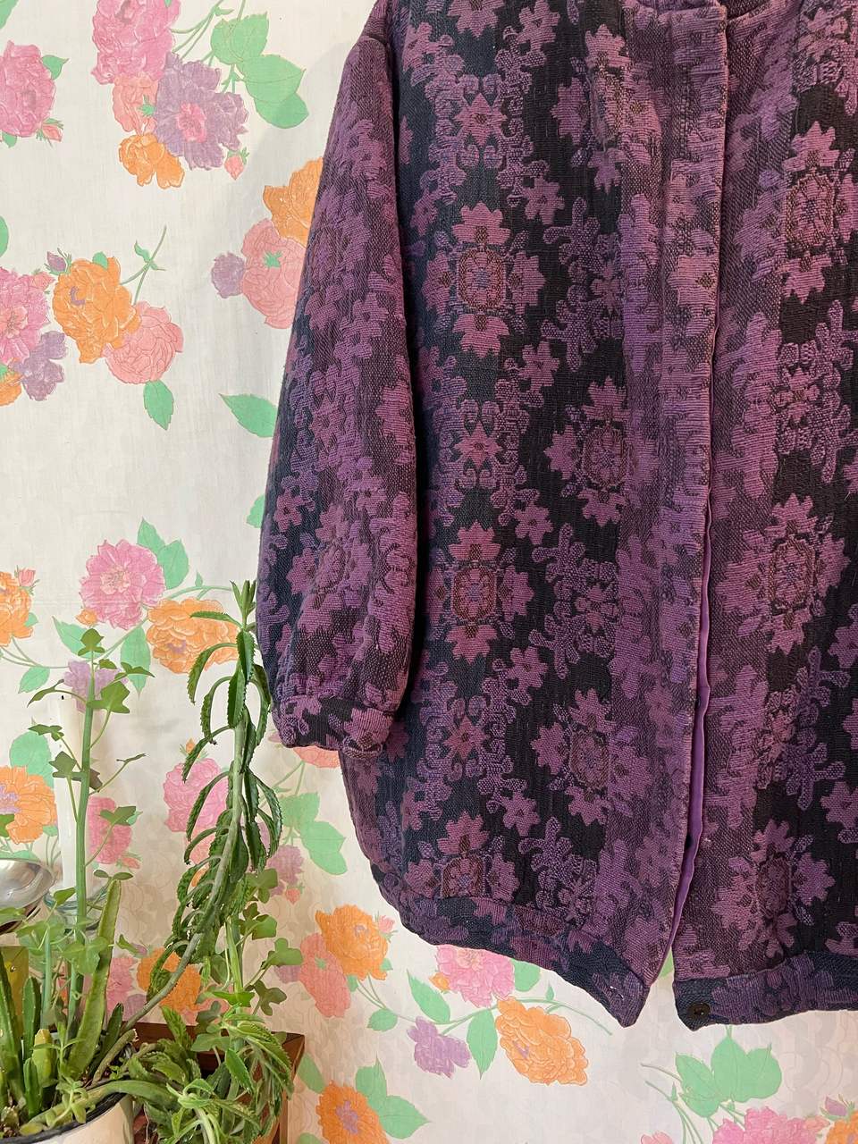 Upholstery Vintage Floral Bomber