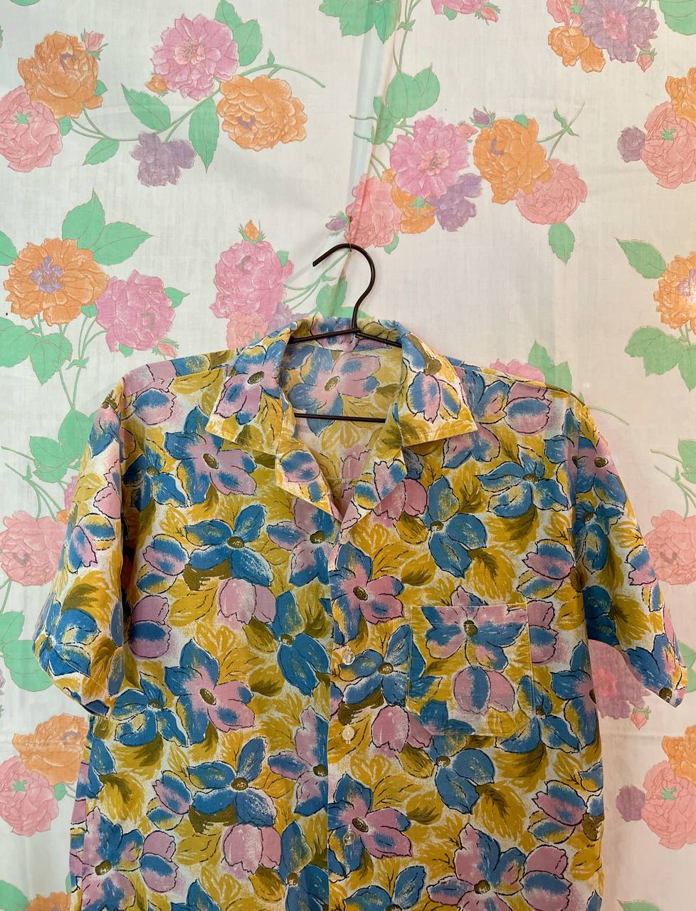 90's Flower Button Shirt