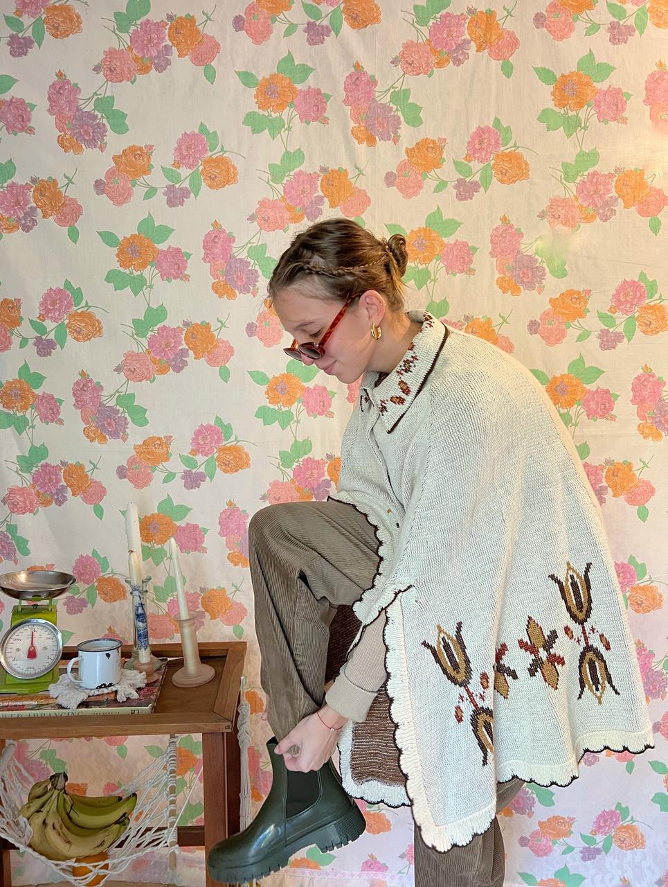 Vintage Unique Boho Poncho