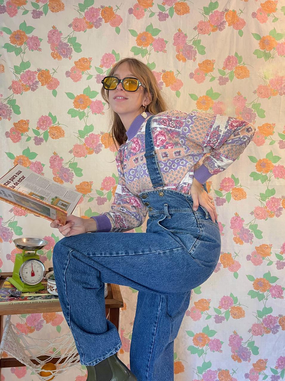 Denim Strapped Vintage Overall