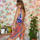 Geo-Geo Vintage Striped Shorts