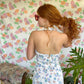 90's Denim Flower Vintage Dress