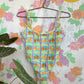 Unique Colorful 90's Vintage Swimsuit